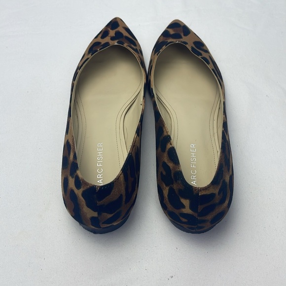 🐆 Like New MARC FISHER ANALIA Pointed Toe Ballet Flats leopard Women’s Size 6.5 - Picture 6 of 10